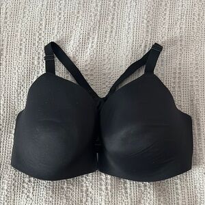 Black Full Coverage Seamless Bra with Molded Cups
